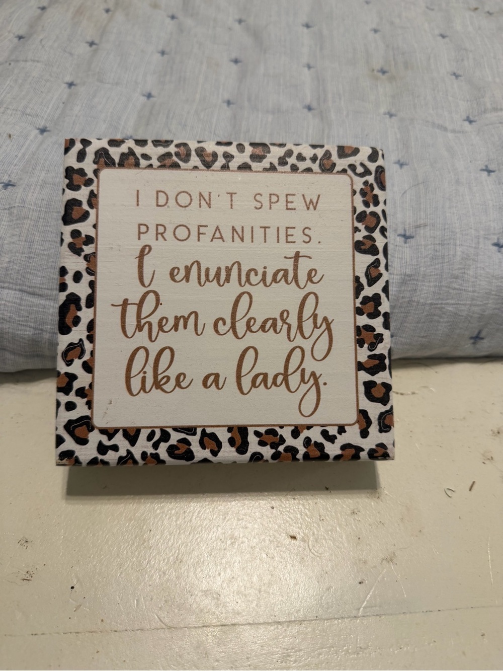 Leopard Print Sentiment Brown/Black